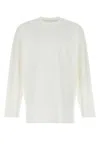 Y-3 Graphic Print Crew Neck Long Sleeve T-shirt In White