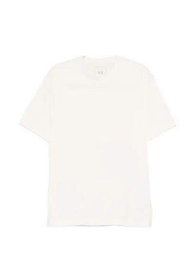 Y-3 White Cotton Short-sleeved T-shirt Y3