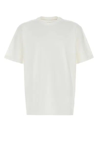 Y-3 WHITE COTTON T-SHIRT