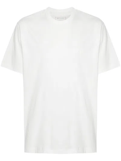Y-3 White Cotton T-shirt With Logo Print Y3