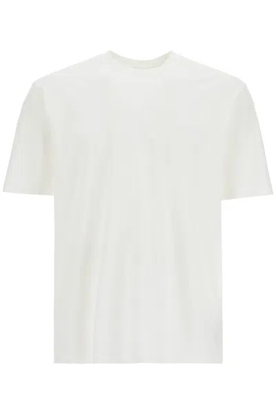 Y-3 White Cotton T-shirt With Wide Neckline