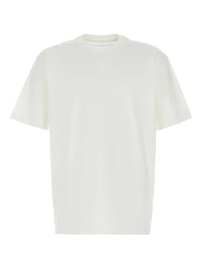 Y-3 WHITE CREWNECK LOGO T-SHIRT