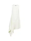 Y-3 Logo-print Cotton Minidress In White