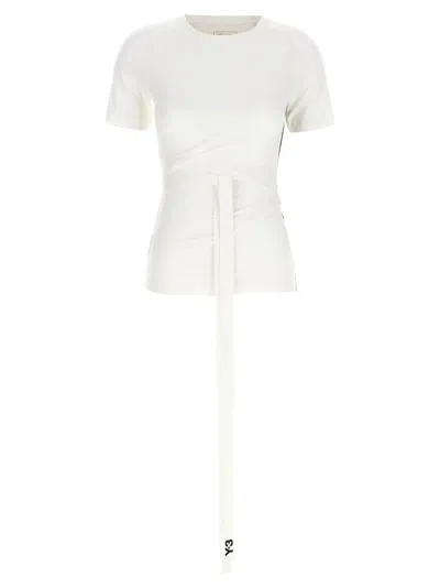Y-3 WHITE LYONCELL T-SHIRT