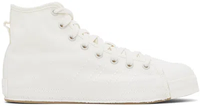 Y-3 White Nizza Hi Sneakers