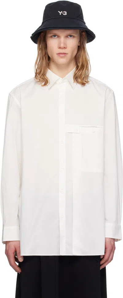 Y-3 Long-sleeved Shirt In White
