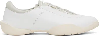 Y-3 White Regu Sneakers In Cwhite/talc/wonwhi