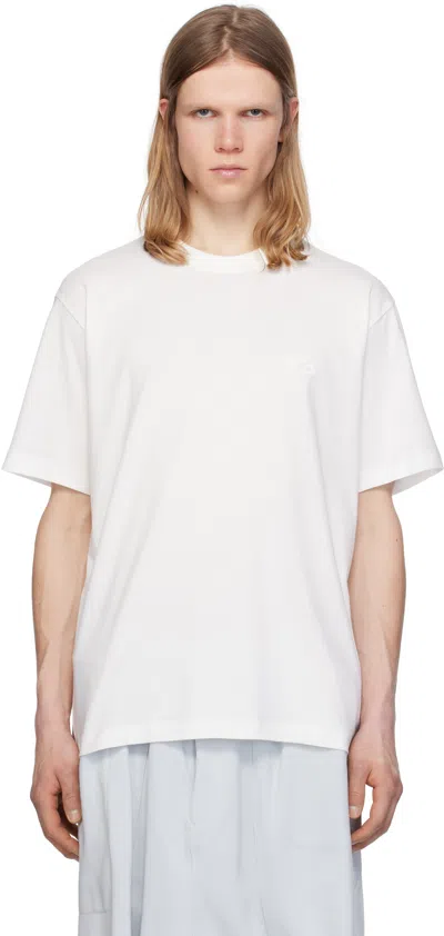 Y-3 White Regular Short Sleeve T-shirt