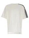 Y-3 White Striped T-shirt In White