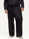 Y-3 Wide Cargo Trousers In Black