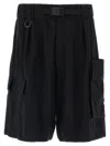 Y-3 Wide Leg Bermuda Shorts Bermuda And Short Black