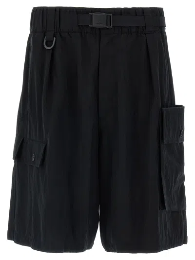 Y-3 Wide Leg Bermuda Shorts Bermuda And Short Black
