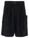 Y-3 Wide Leg Bermuda Shorts Bermuda And Short Black In Black