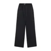 Y-3 Wide-leg Black Nylon Trousers With Adjustable Cuffs And Functional Pockets In Black