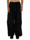 Y-3 Wide-leg Casual Pants With Elastic Waistband In Black