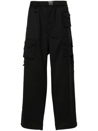 Y-3 Wide-leg Trousers In Black