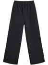 Y-3 Wide-leg Trousers With Adjustable Waistband In Black