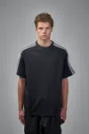 Y-3 Adidas Y 3 Black T Shirt In Wool And Nylon Blend In Black