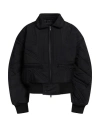 Y-3 WOMAN JACKET BLACK SIZE XS POLYAMIDE, RECYCLED POLYESTER, POLYACRYLIC, WOOL