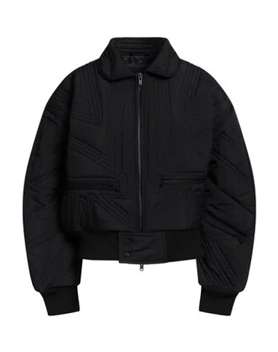 Y-3 Woman Jacket Black Size S Polyamide, Recycled Polyester, Polyacrylic, Wool