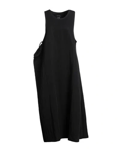 Y-3 Woman Midi Dress Black Size L Lyocell, Polyamide