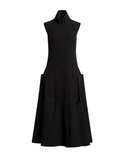 Y-3 Woman Midi Dress Black Size M Recycled Polyester, Elastane