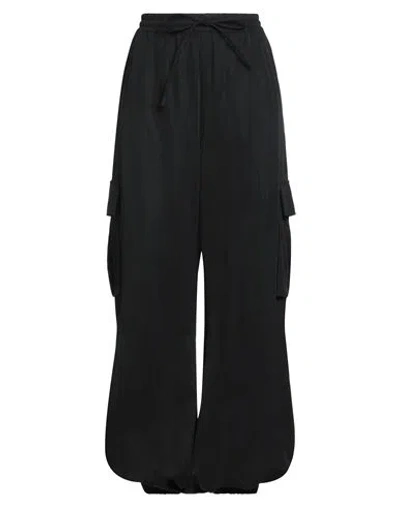 Y-3 Woman Pants Black Size S Lyocell, Polyamide