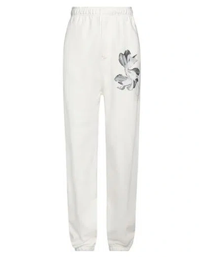 Y-3 Woman Pants Off White Size M Cotton, Recycled Polyester