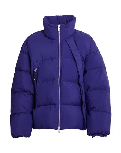 Y-3 Woman Puffer Purple Size M Recycled Polyamide