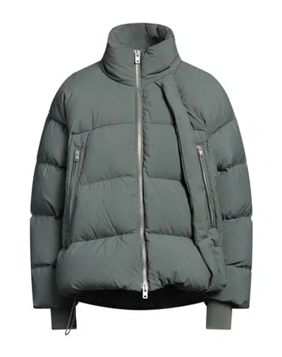 Y-3 Woman Puffer Sage Green Size M Recycled Polyamide