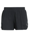 Y-3 Woman Shorts & Bermuda Shorts Black Size L Recycled Polyester, Elastane
