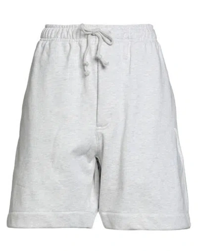 Y-3 Woman Shorts & Bermuda Shorts Light Grey Size L Cotton, Polyester