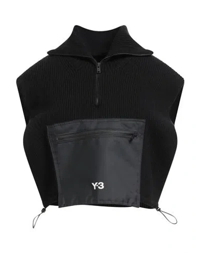 Y-3 Woman Sweater Black Size Onesize Recycled Polyamide