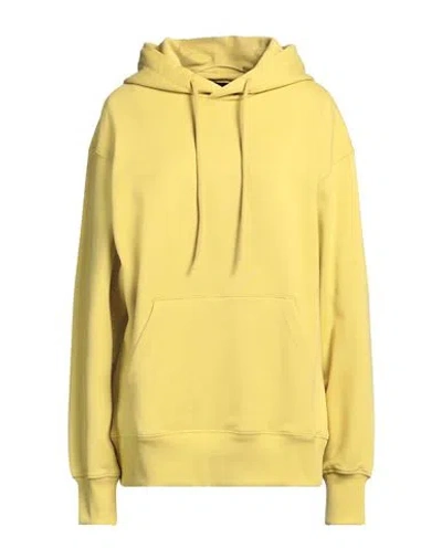Y-3 Woman Sweatshirt Acid Green Size Xs Organic Cotton In Yellow