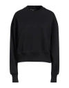 Y-3 WOMAN SWEATSHIRT BLACK SIZE L ORGANIC COTTON, ELASTANE