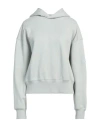 Y-3 Woman Sweatshirt Sage Green Size L Organic Cotton In Sage Green
