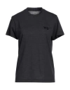 Y-3 Woman T-shirt Charcoal Size S Recycled Polyester, Wool