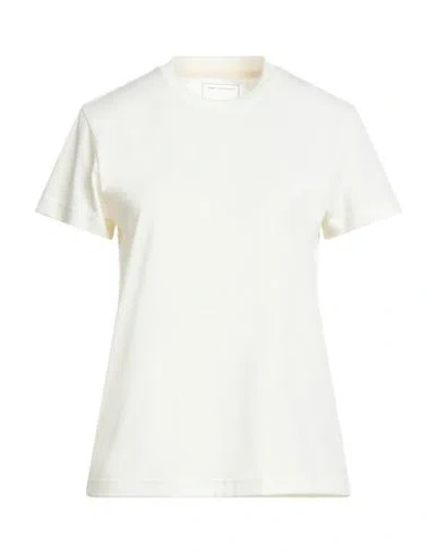 Y-3 Woman T-shirt Cream Size L Recycled Polyester, Wool