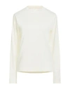 Y-3 Woman T-shirt Cream Size L Recycled Polyester, Wool