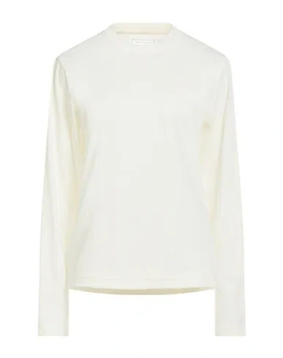 Y-3 Woman T-shirt Cream Size L Recycled Polyester, Wool