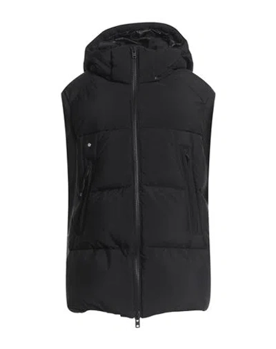 Y-3 Woman Vest Black Size L Recycled Polyamide In Blue