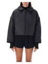 Y-3 Adidas Cropped Down Jacket In Black