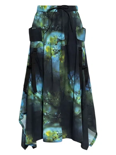 Y-3 Women's  Printed Maxi Skirt