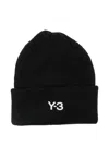 Y-3 Classic Beanie With A Stitched Label At The Front In Black