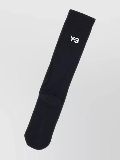 Y-3 Wool Blend Socks Iconic Bands In Black