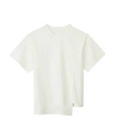 Y-3 X Adidas Asymmetric T-shirt In White