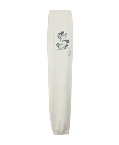 Y-3 X Adidas Floral-print Track Pants In White