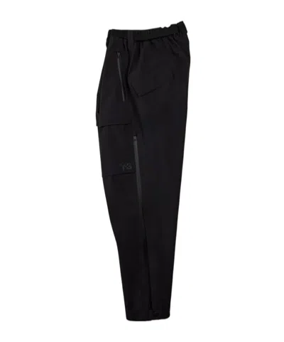 Y-3 X Adidas Gore-tex Hardshell Cargo Track Pants In Black