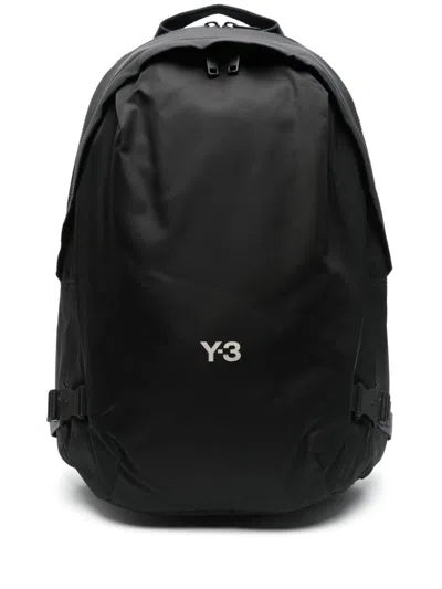 Y-3 X Adidas Logo-print Backpack In Black