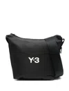 Y-3 Zippered Shoulder Bag In Black
